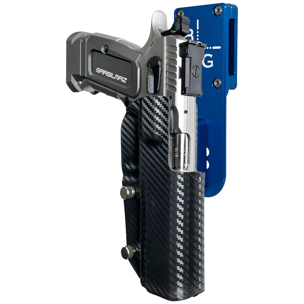 Black Scorpion SAR K-12 Sport Pro Heavy Duty Competition Holster BLUE - Carbon Fiber