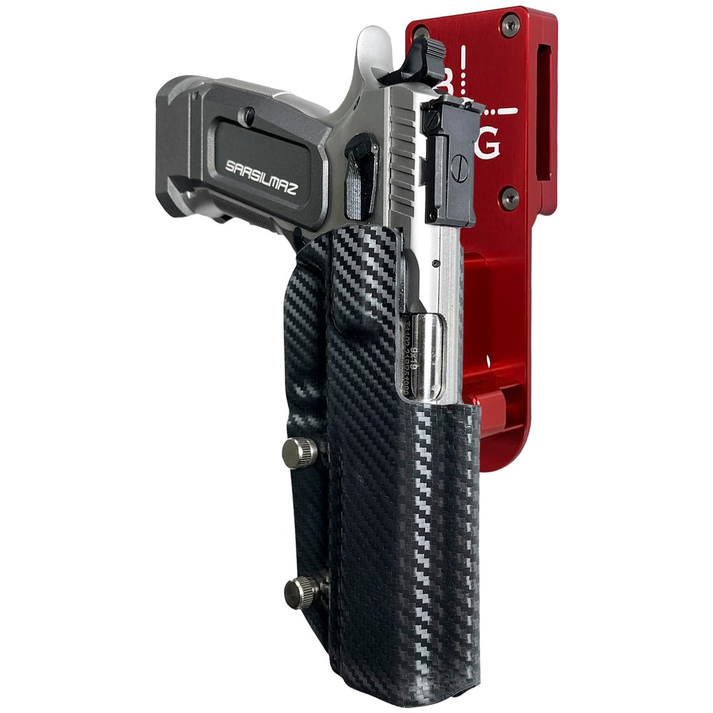 Black Scorpion SAR K-12 Sport Pro Heavy Duty Competition Holster RED - Carbon Fiber