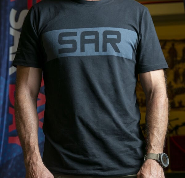 SAR Banner T-Shirt Black - Image 2