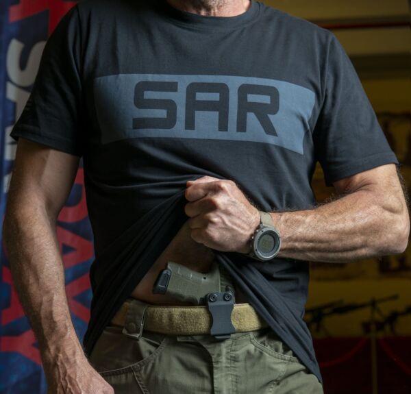 SAR Banner T-Shirt Black - Image 7