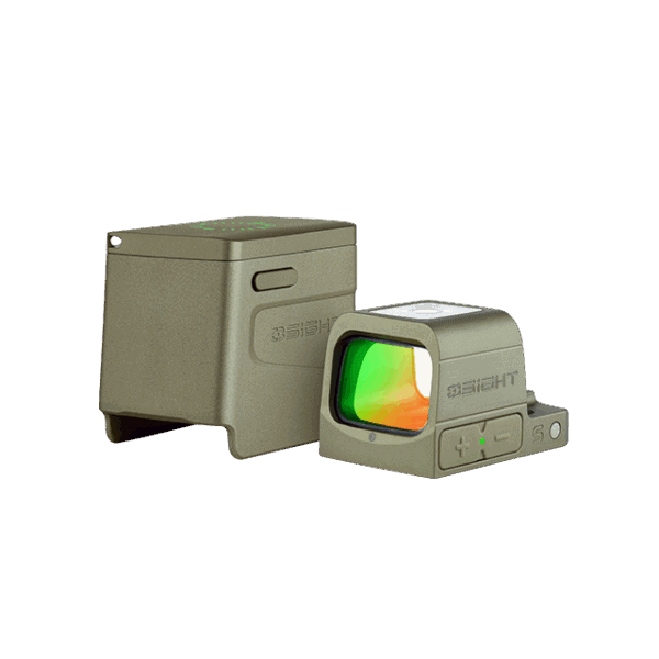 Osight S Olive Green: Enclosed aspherical optic with multi-reticle and patented rechargeable design, optimized for carry - Image 9