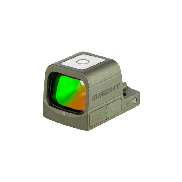 Osight S Olive Green: Enclosed aspherical optic with multi-reticle and patented rechargeable design, optimized for carry - Image 4
