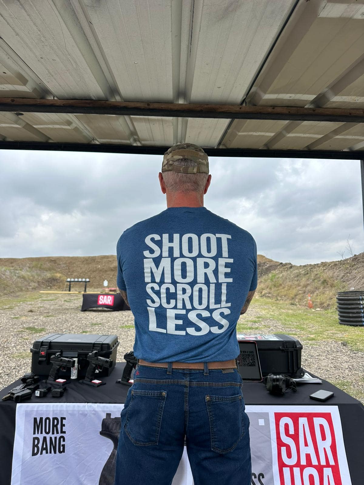 SHOOT MORE SCROLL LESS - BLUE HEATHERED NEPTRUNE - Image 3