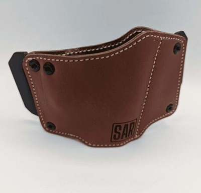 SAR9 SOCOM THREADED BARREL LEATHER HOLSTER OWB RED
