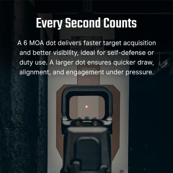 Osight K 6 MOA Red Dot Sight with RMSc Footprint and Side-Loading Battery - Image 7