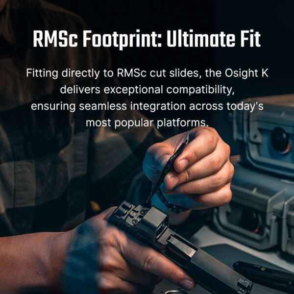Osight K 6 MOA Red Dot Sight with RMSc Footprint and Side-Loading Battery - Image 9