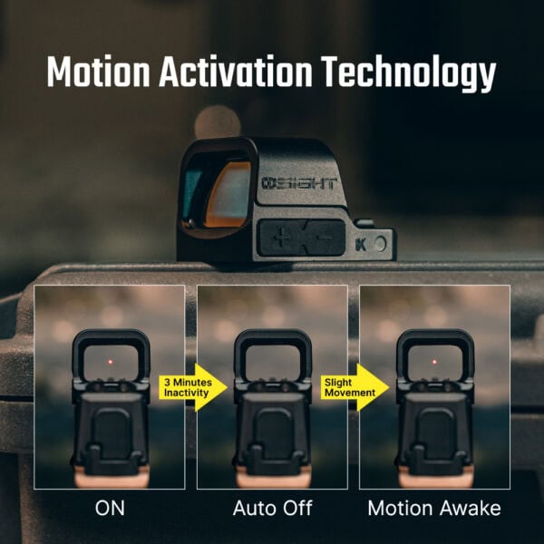 Osight K 6 MOA Red Dot Sight with RMSc Footprint and Side-Loading Battery - Image 10
