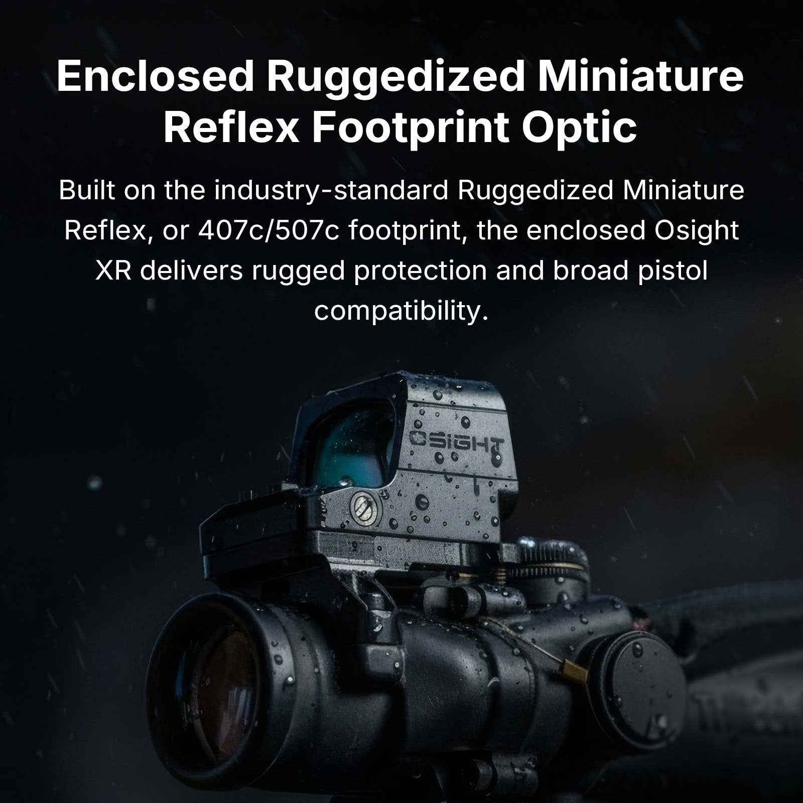Osight XR Enclosed Red Dot Sight with Ruggedized Miniature Reflex Footprint and 2/6+32 MOA Multi-Reticle System - Image 3