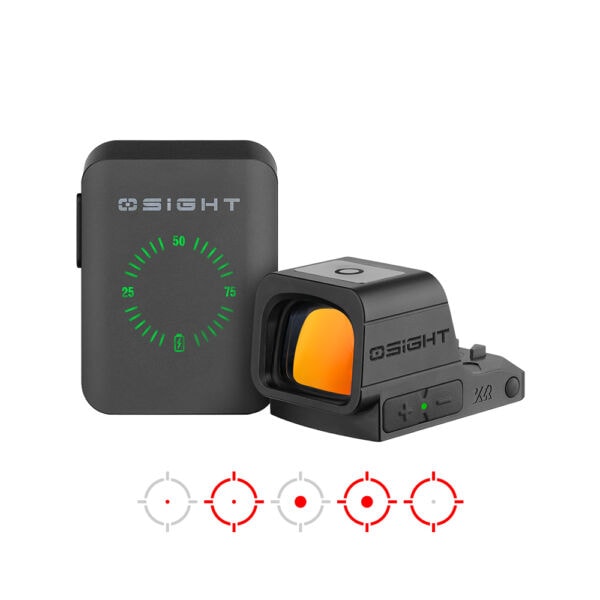 Osight XR Enclosed Red Dot Sight with Ruggedized Miniature Reflex Footprint and 2/6+32 MOA Multi-Reticle System